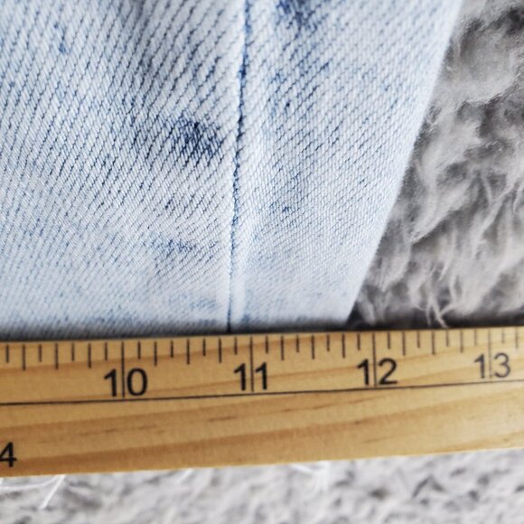 Hidden Jeans Womens Size 27 Light Blue Nori High-Rise Wide Leg Frayed Hem Denim - Picture 8 of 12